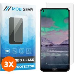 Mobigear Nokia 3.4 Vidro temperado Película de ecrã - Compatível com capas (Pack de 3)