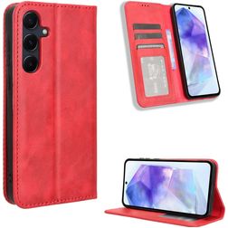 Mobigear Sensation Samsung Galaxy A55 Wallet case - Red