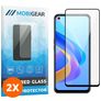 Mobigear Premium OPPO A76 Härdat glas Skärmskydd - Skalvänligt - Svart (2-pack)