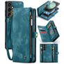 CaseMe 008 Samsung Galaxy S23 FE Cover Aftageligt 2-i-1-pungetui med Seddelrum - Blå