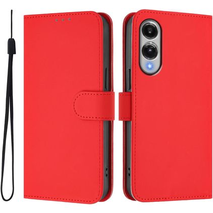 Mobigear Urban Wallet Samsung Galaxy S25 Edge Lompakkokotelo + Setelitasku - Punainen