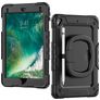 Mobilize Rotating Defender iPad 6 (2018) Fodral Hårdplast / Silikon Skal + Axelrem + Ställ - Svart