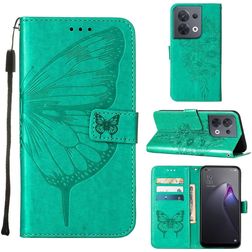 Mobigear Butterfly OPPO Reno 8 5G Funda tipo libro Cartera - Verde