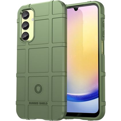 Mobigear Rugged Shield Samsung Galaxy A55 TPU flexible Carcasa Antigolpes - Verde