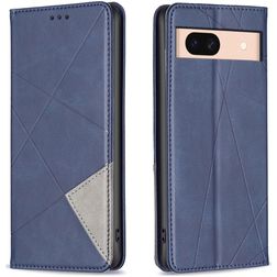 Mobigear Rhombus Slim Google Pixel 8a Funda tipo libro - Azul
