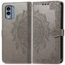 Mobigear Mandala Nokia X30 Funda tipo libro Cartera - Gris