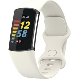 Mobigear Sport Dual Bracelete Silicone Fecho de pino e passador para Fitbit Charge 5 - Luz das estrelas