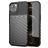 Mobigear Groove iPhone 13 Mini TPU flexível Capa traseira - Preto