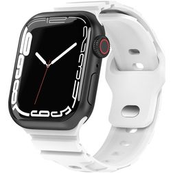 Mobigear Sport Armor Silikone Apple Watch Urrem Stiftlukning - 42/41/40/38 mm - Hvid