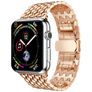 Mobigear Dragon Steel Apple Watch Strap Butterfly closure - 49/46/45/44 mm - Rose Gold