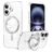 Mobigear Frosted Mag iPhone 17 MagSafe Funda Plástico rígido Carcasa con soporte - Plateado