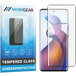 Mobigear Premium Motorola Edge 30 Fusion Tempered Glass Screen Protector - Case Friendly - Black