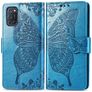 Mobigear Butterfly OPPO A52 Pungetui med Seddelrum - Blå