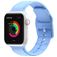 Mobigear Dashed Bracelete Silicone Fivela para Apple Watch - 42/41/40/38 mm - Azul
