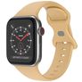 Mobigear Sport Dual Silikon Apple Watch Řemínek Kolíčkové zapínání - 42/41/40/38 mm - Béžová