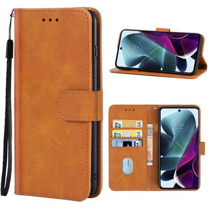 Mobigear Wallet Motorola Edge S30 Funda tipo libro Cartera - Marrón