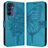 Mobigear Butterfly Samsung Galaxy A16 Lompakkokotelo + Setelitasku - Sininen