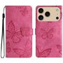 Mobigear Butterfly iPhone 18 Pro Max Lompakkokotelo + Setelitasku - Punainen