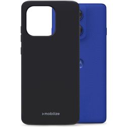 Mobilize Rubber Gelly Motorola Edge 60 Pro Flexibilní TPU Zadní kryt - Černá