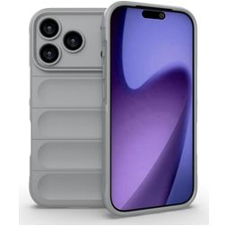 Mobigear Bumpy iPhone 18 Pro TPU flessibile Back cover - Grigio