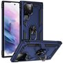 Mobigear Armor Ring Samsung Galaxy S22 Ultra Funda Plástico rígido Carcasa Antigolpes con anillo - Azul