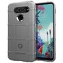 Mobigear Rugged Shield LG K51s Elastyczne TPU Etui plecki Wstrząsoodporne - Szary