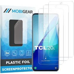 Mobigear TCL 20L Protector de pantalla Film - Compatible con fundas (pack de 3)