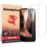 GrizzlyCoat Motorola Razr (2022) Hidrogel TPU Película de ecrã - Compatível com capas + Moldura de instalação (Pack de 2)