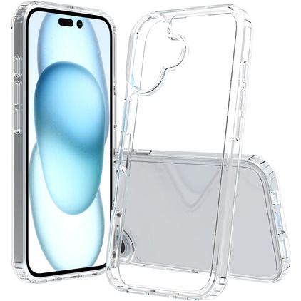 Mobigear Crystal Clear iPhone 16 Hard Case Back cover - Clear
