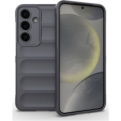 Mobigear Bumpy Samsung Galaxy S25 Fleksibel TPU Bagsidecover - Grå