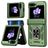 Mobigear Armor ring Samsung Galaxy Z Flip 7 FE Hard Case Back cover Shockproof with Ring Holder - Green