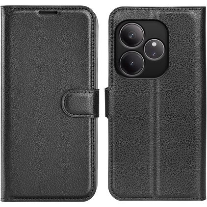 Mobigear Classic Realme GT 6 Pungetui med Seddelrum - Sort