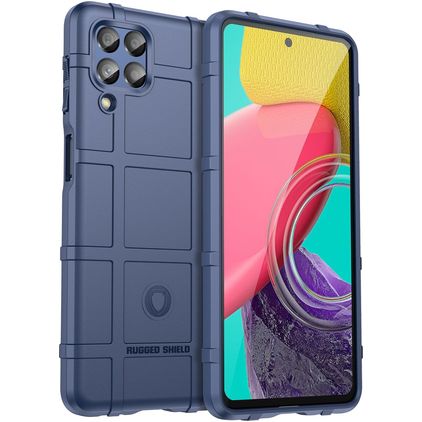 Mobigear Rugged Shield Samsung Galaxy M53 Elastyczne TPU Etui plecki Wstrząsoodporne - Niebieski