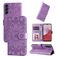 Mobigear Sunflower Samsung Galaxy A14 Lompakkokotelo + Setelitasku - Violetti