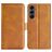 Mobigear Slim Magnet Samsung Galaxy A17 Capa livro Carteira - Conhaque