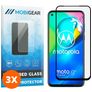 Mobigear Premium Motorola Moto G8 Power Vidro temperado Película de ecrã - Compatível com capas - Preto (Pack de 3)