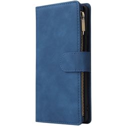 Mobigear Zipper Samsung Galaxy S10 Lite Plånboksfodral med sedelfack - Blå