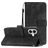 Mobigear Butterfly iPhone 17 Pungetui med Seddelrum - Sort