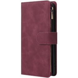 Mobigear Zipper Samsung Galaxy A71 Funda tipo libro Cartera - Rojo