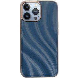 Mobigear Wavy iPhone 14 Pro Max Funda Plástico rígido Carcasa - Azul