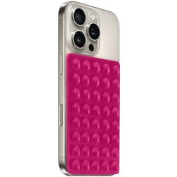 Mobiparts Sticky Pad Mobilhållare med sugpropp - Magenta Universell