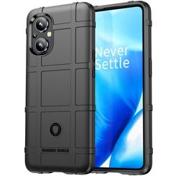 Mobigear Rugged Shield OPPO Reno 7 Lite Fleksibel TPU Bagsidecover Stødsikkert - Sort