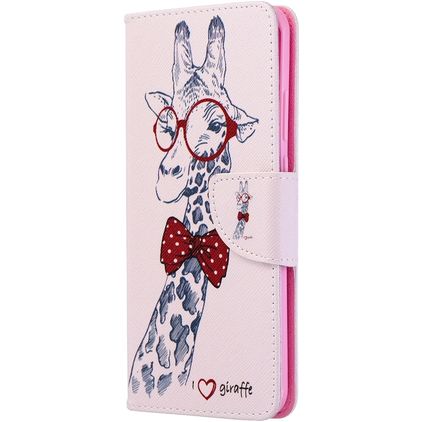 Mobigear Design Huawei P40 Pro Cover a libro portafoglio - Giraffe