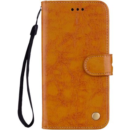 Mobigear Wallet Huawei P Smart Plus (2019) Lompakkokotelo + Setelitasku - Konjakki