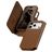 CARE by PanzerGlass Tango Two-in-One iPhone 18 Pro MagSafe Capa livro 2 em 1 com capa traseira amovível Carteira - Castanho