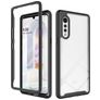 Mobigear Two-Layer LG Velvet Hard Case Back cover Shockproof - Black