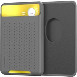 Mobigear Pocket Portacarte Silicone - 2 carte - Compatibile con MagSafe - Grigio