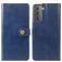Mobigear Snap Button Samsung Galaxy S21 Plus Funda tipo libro Cartera - Azul