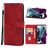 Mobigear Wallet Motorola Edge S30 Pungetui med Seddelrum - Rød