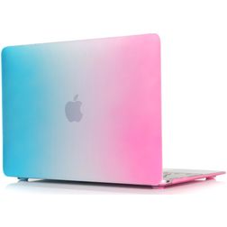 Mobigear Rainbow Matte MacBook 12 tum (2015-2017) Hårt MacBook-skal - Blå / Rosa - Modell A1534